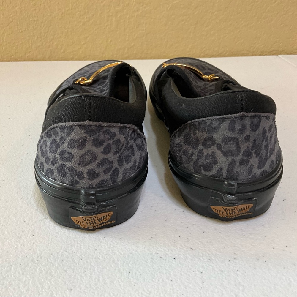 MENS VANS X CHER STRAUBERRY SLIP-ON CHEETAH SNEAKER. SIZE 6.5 - Picture 4 of 7